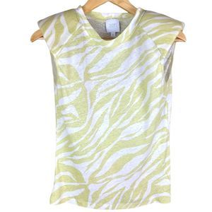 Sen Padded Shoulder Tee Tank Small